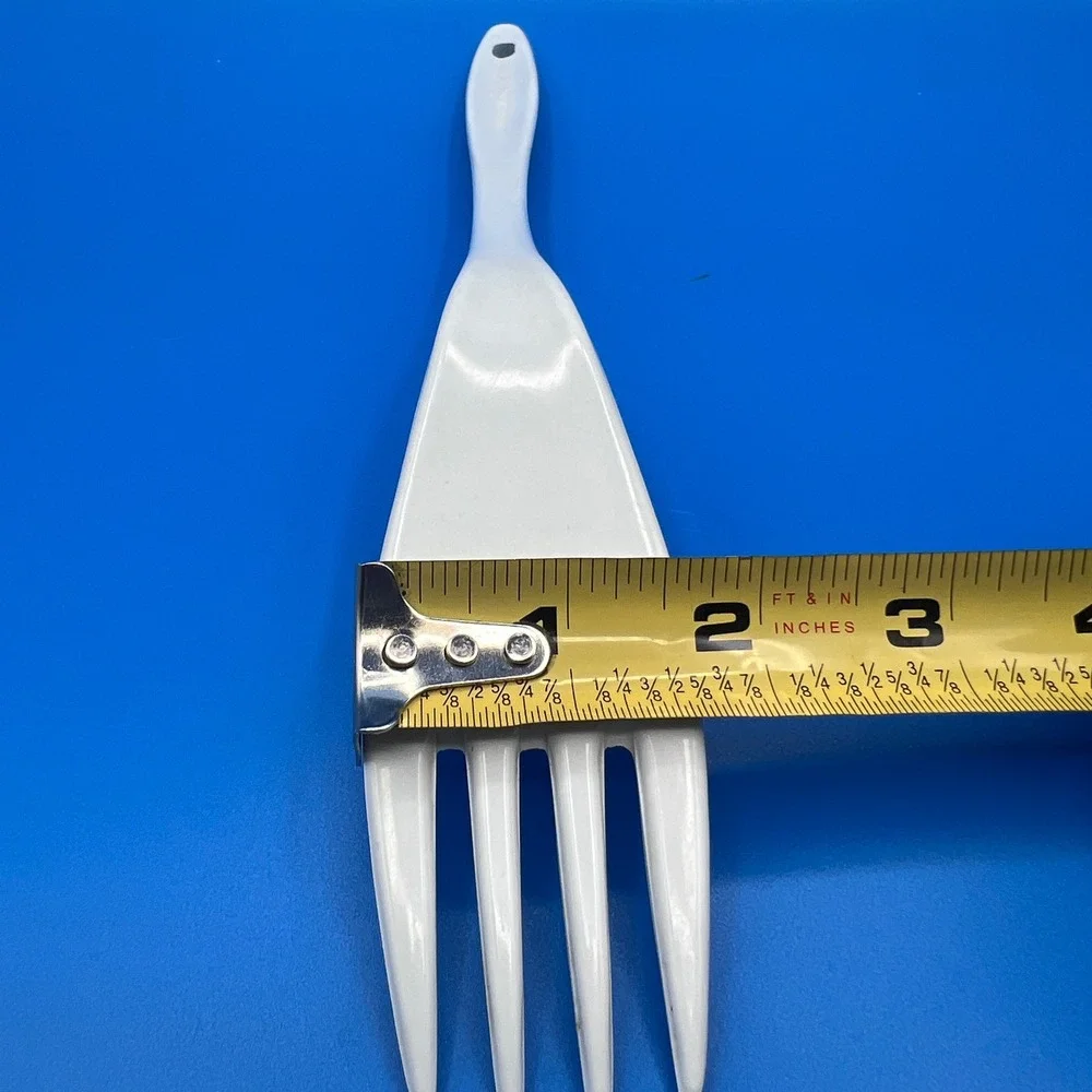 Vintage Melamine Ware White Serving Fork 11.5 Inch Made in Taiwan 074